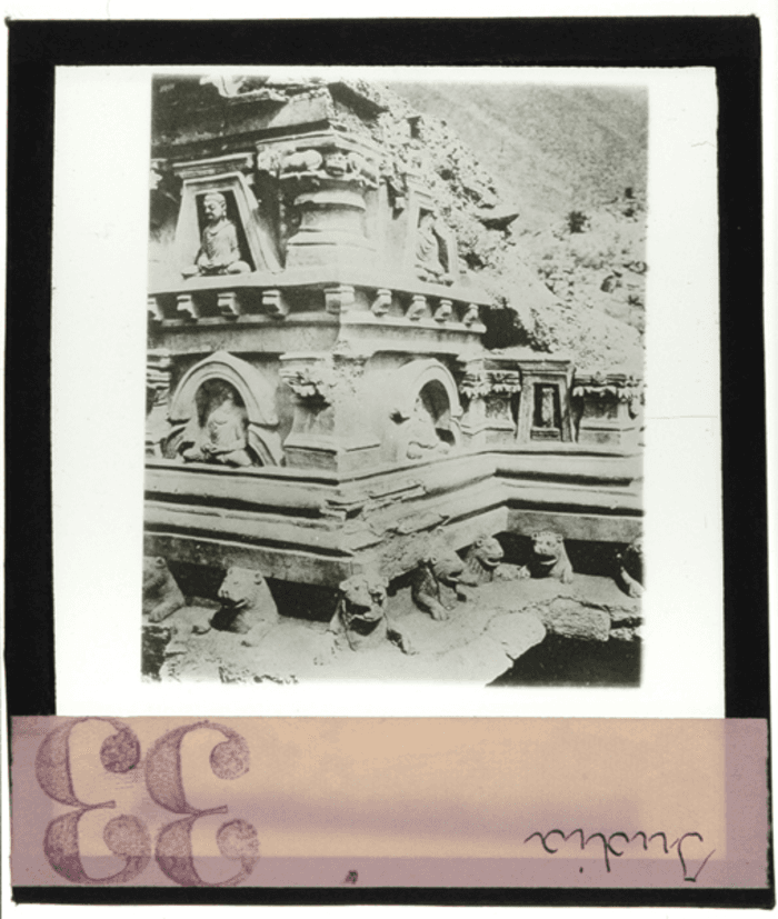 India, architettura buddhistica, parete, decorazione