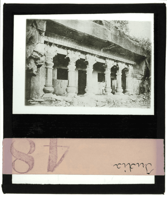 India, architettura buddhistica, ingresso a un vihara