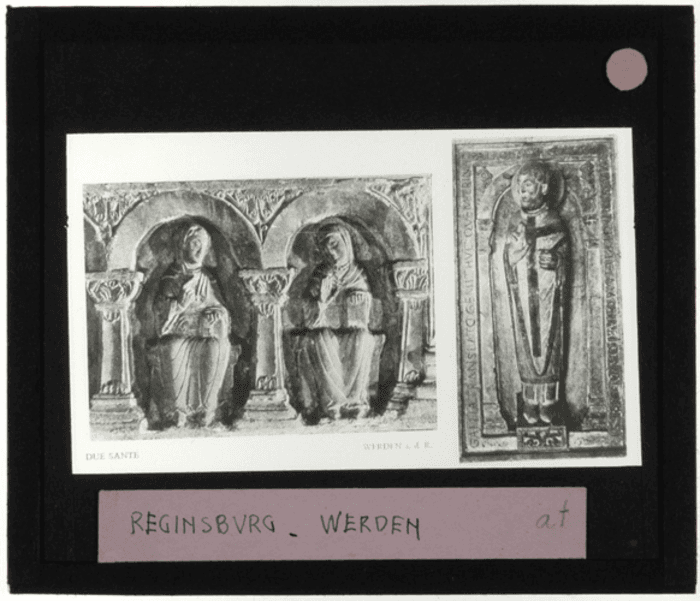 Reginsburg, Werden, bassorilievo, particolare