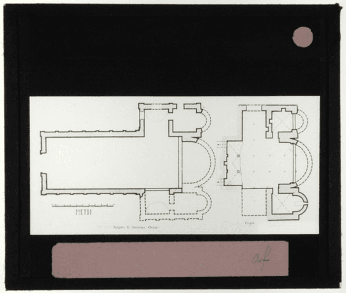 Non identificato, chiesa, pianta, disegno