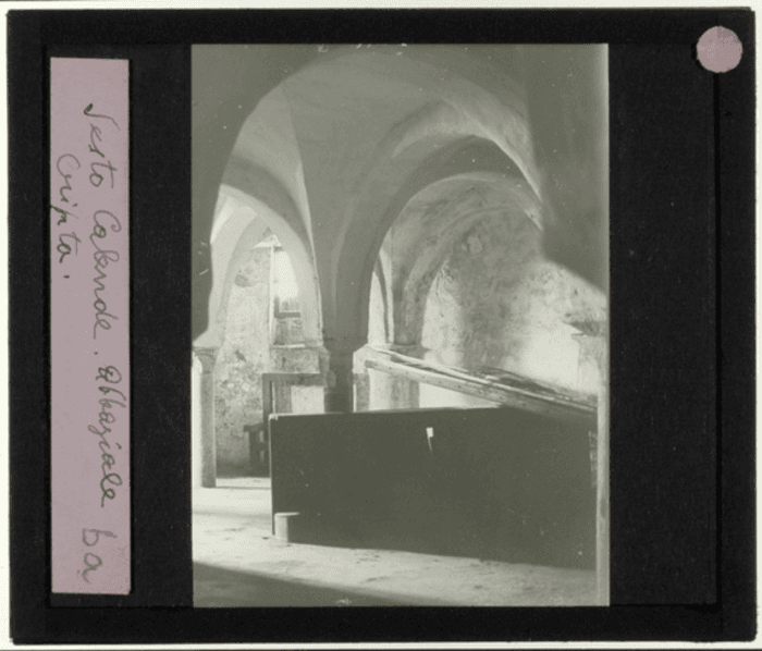 Sesto Calende (VA), abbazia di San Donato, interno, cripta