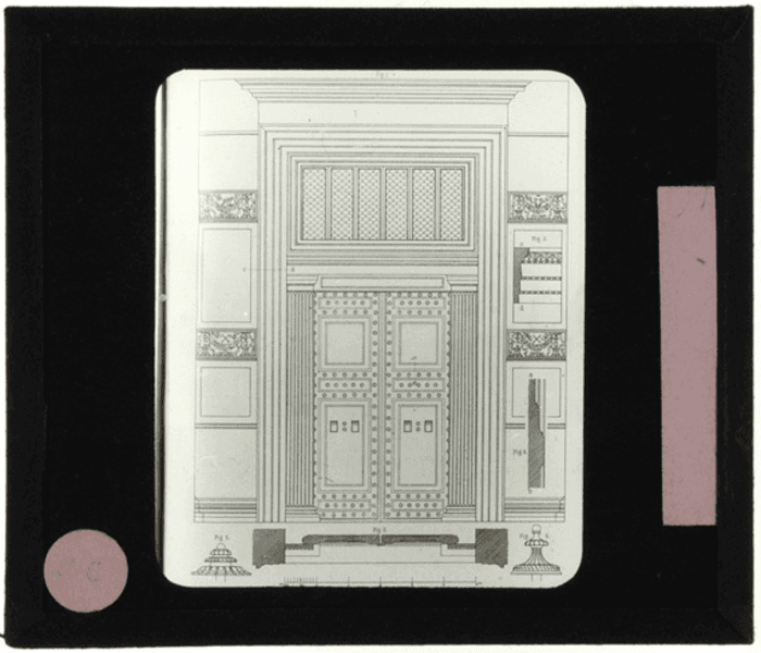 Non identificato, portale, prospetto, pianta, disegno