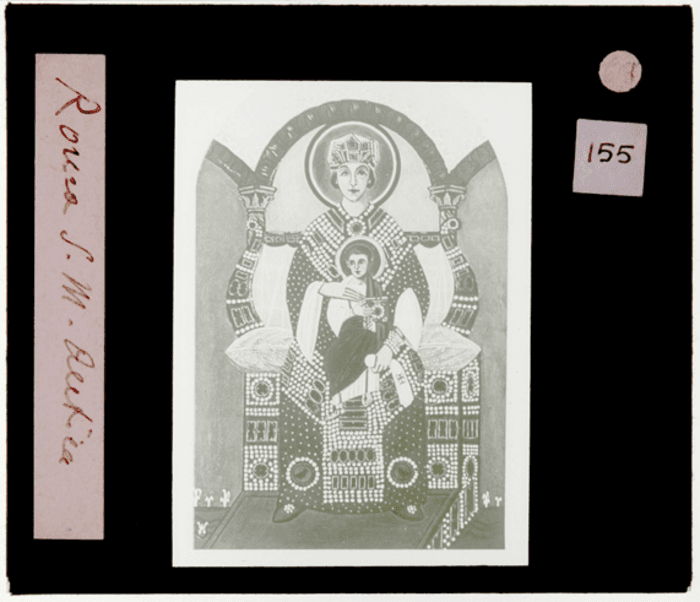 Roma, chiesa Santa Maria Antiqua, interno, affresco