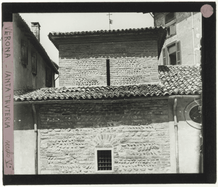 Verona, chiesa S. Tosca e Teuteria, esterno, muratura