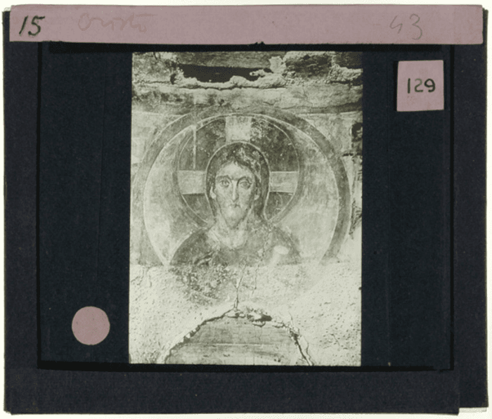 Non identificato, affresco di Cristo