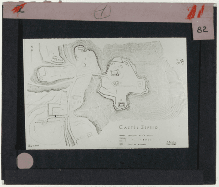 Castel Seprio (VA), disegno planimetria cittÃ