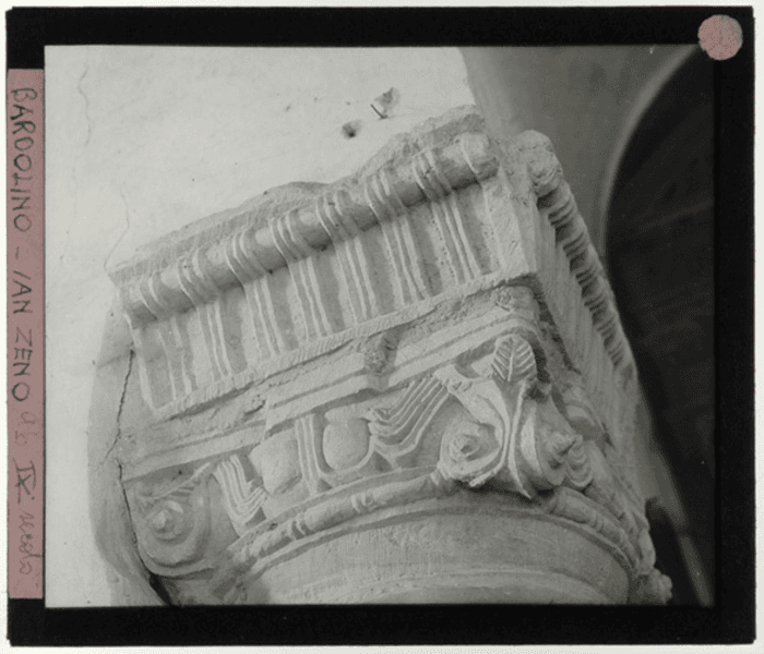 Bardolino (VR), chiesa di San Zeno, particolare capitello