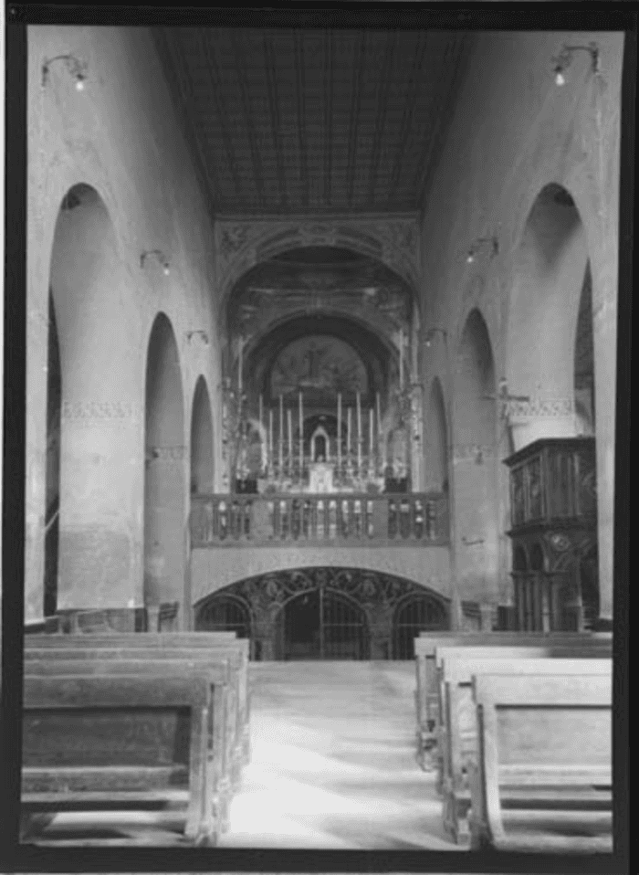 Non identificato, chiesa, interno, navata centrale, altare