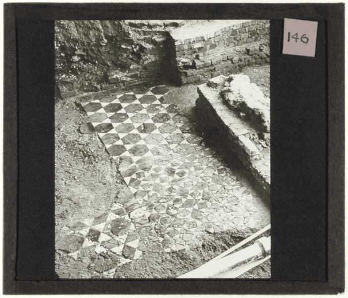 Non identificato, chiesa, particolare decorazione pavimento