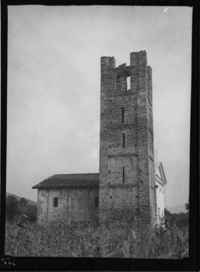 Non identificato, chiesa, esterno, fronte secondario, campanile, rovina