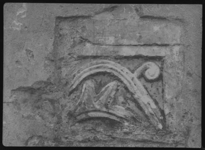 Non identificato, bassorilievo, dettaglio